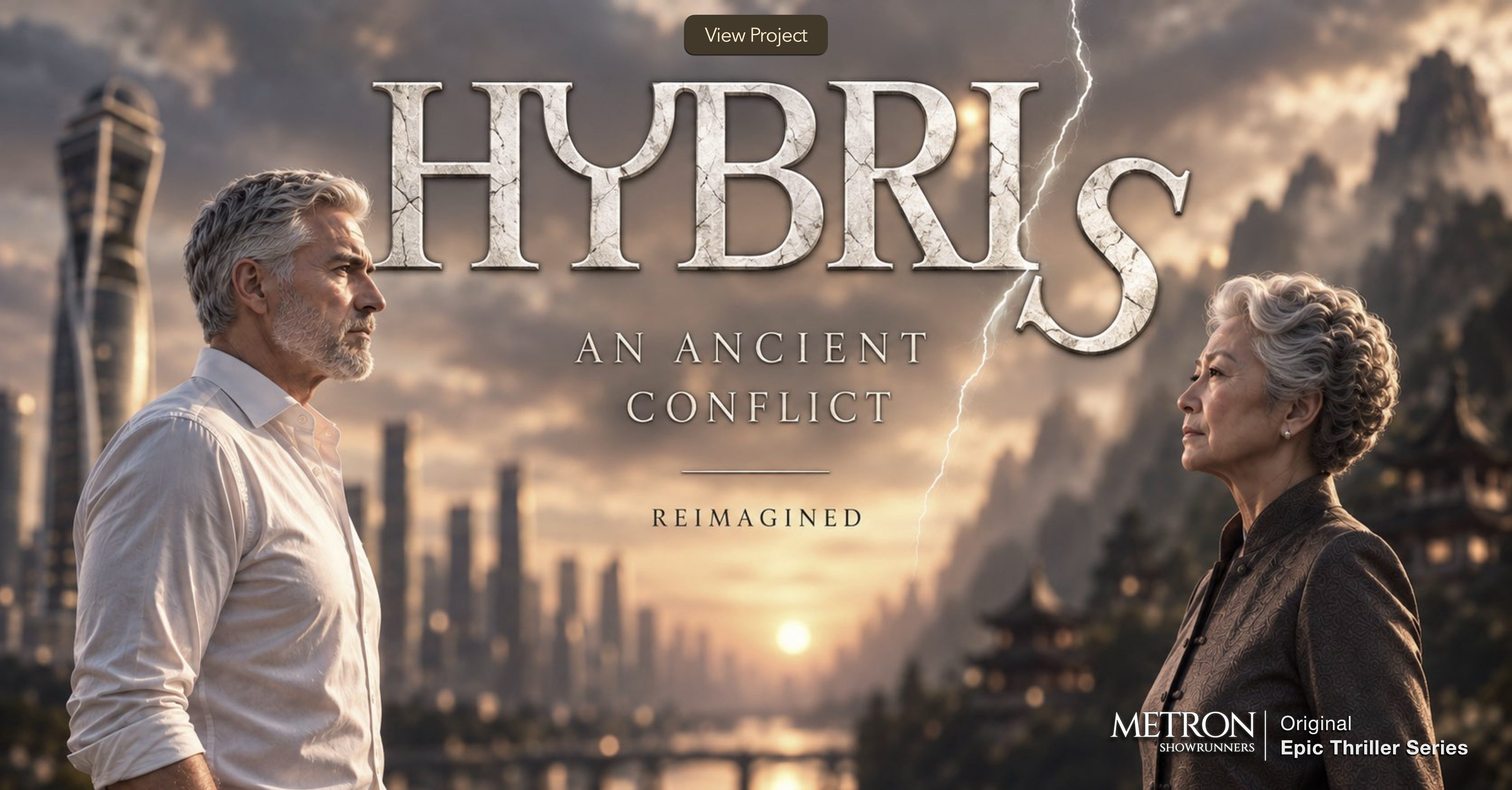 Hybris — An Ancient Conflict, Reimagined. A Metron Showrunners Original Epic Drama Series.