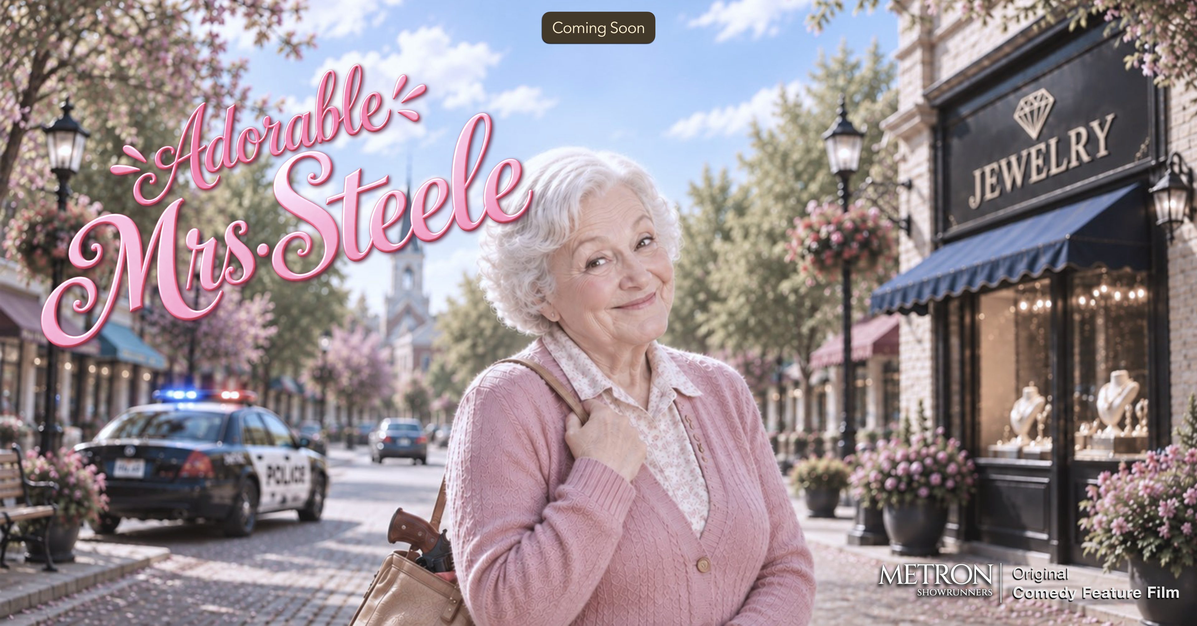 Adorable Mrs. Steele. A Metron Showrunners Original Comedy Feature Film. Coming soon.